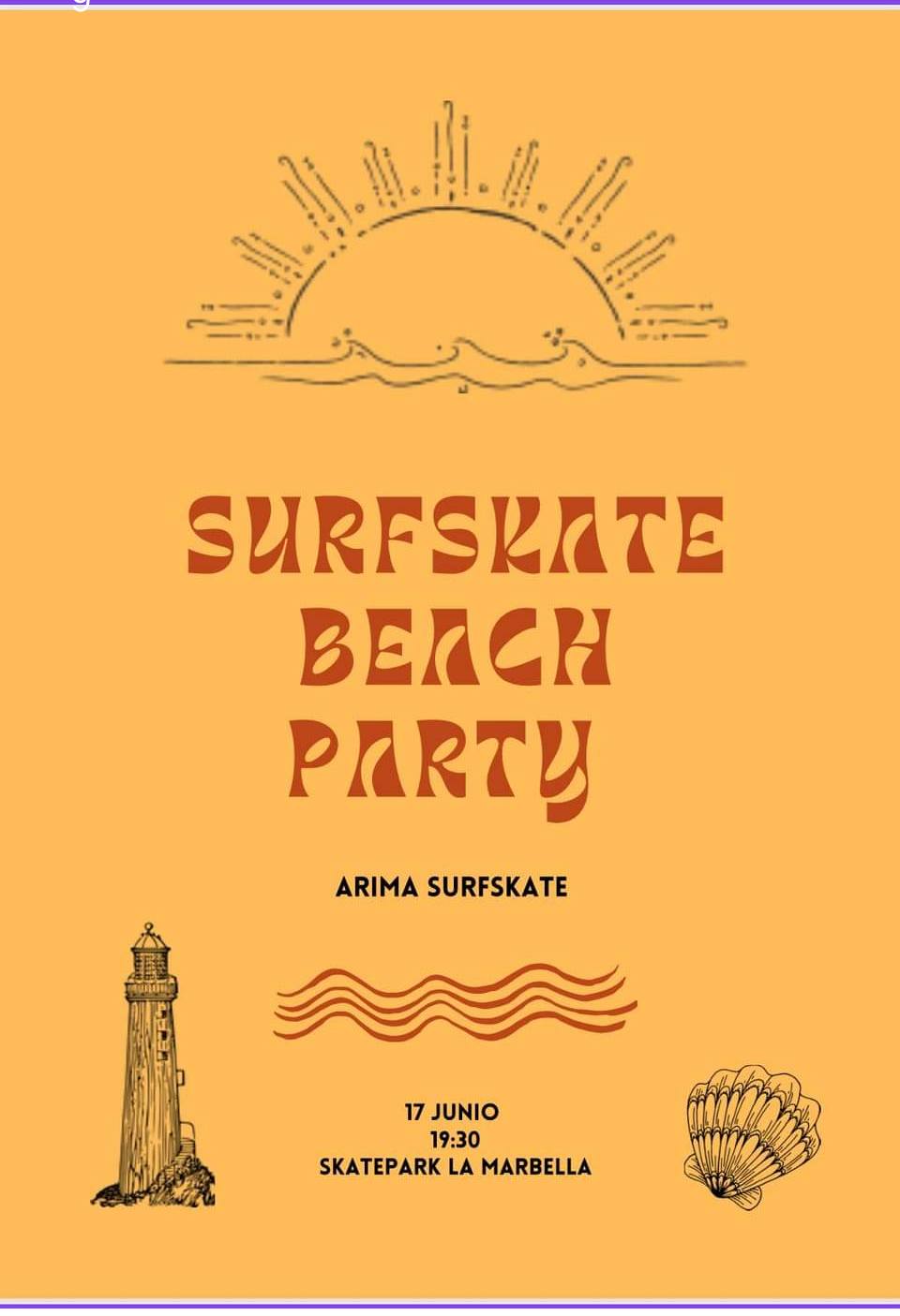 surfskate beach party