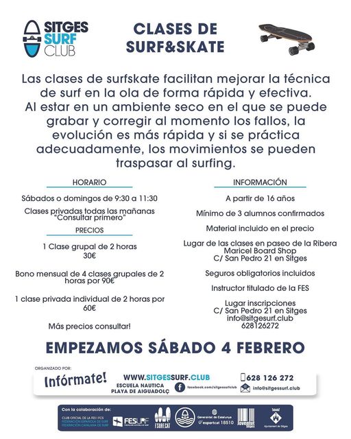 clases surfskate sitges