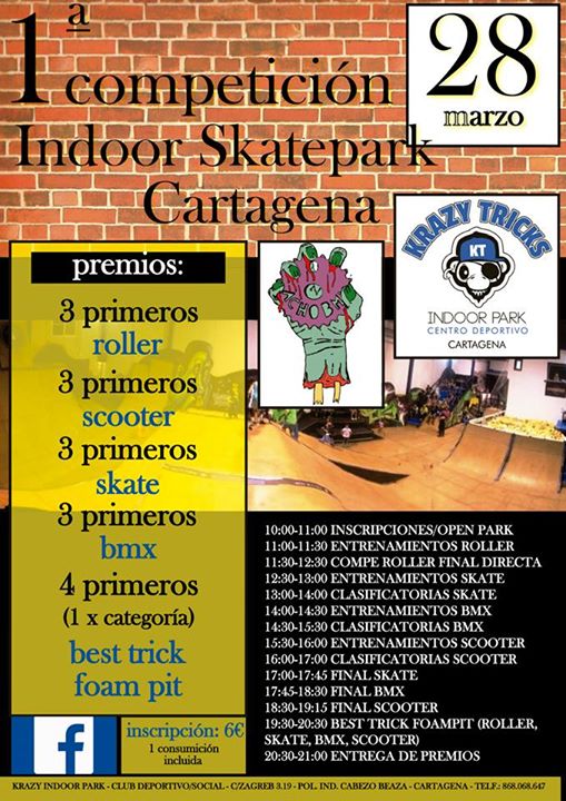 campeonato skate krazy indoor park