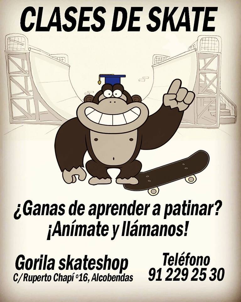 clases skate gorila skateshop