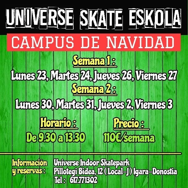 universe skate eskola campus navidad