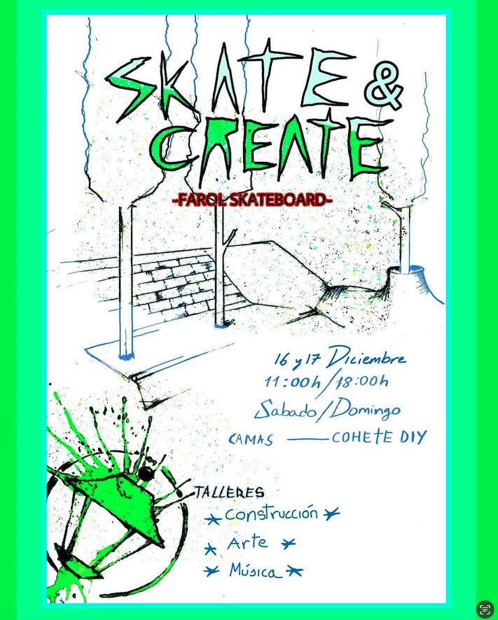 skate and create camas cohet diy