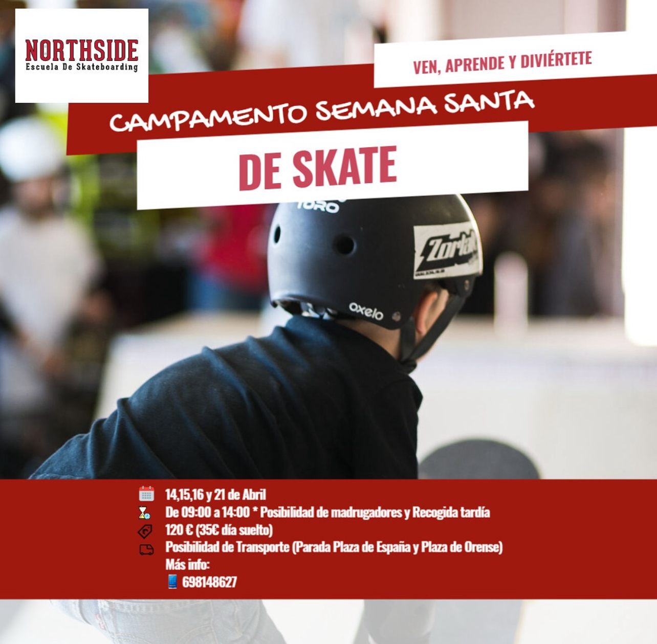 campamento semana santa northside skatepark