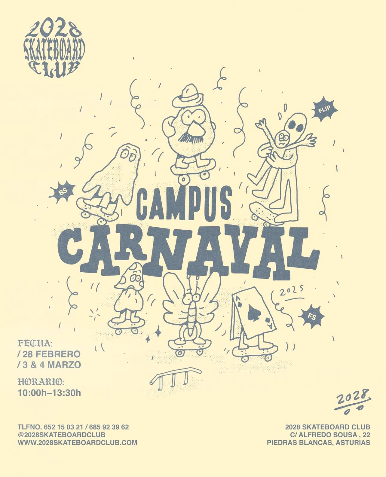 campus carnaval 2028 skateboard club