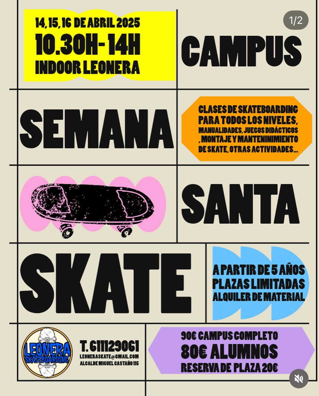 campus semana santa skate leonera