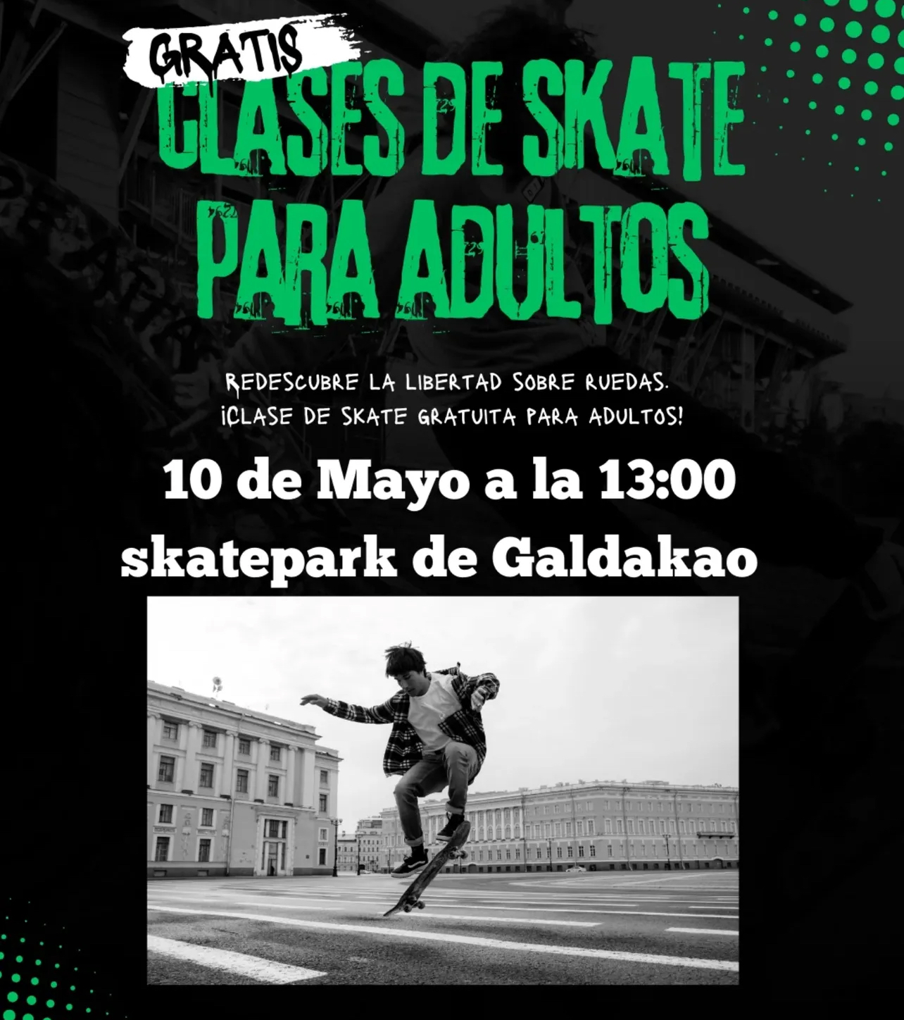 clases skate adultos galdakao