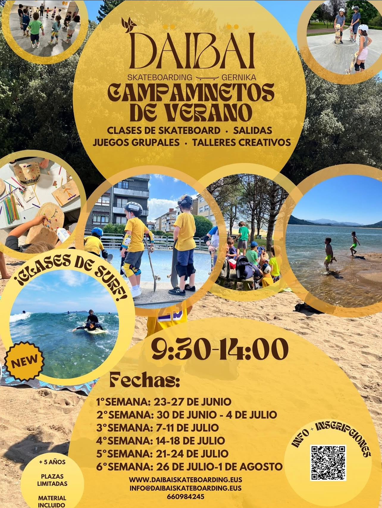 daibai skateboarding camps de verano