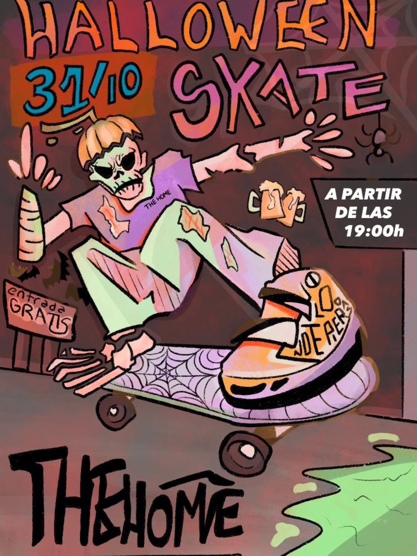 fiesta halloween the home skatepark indoor