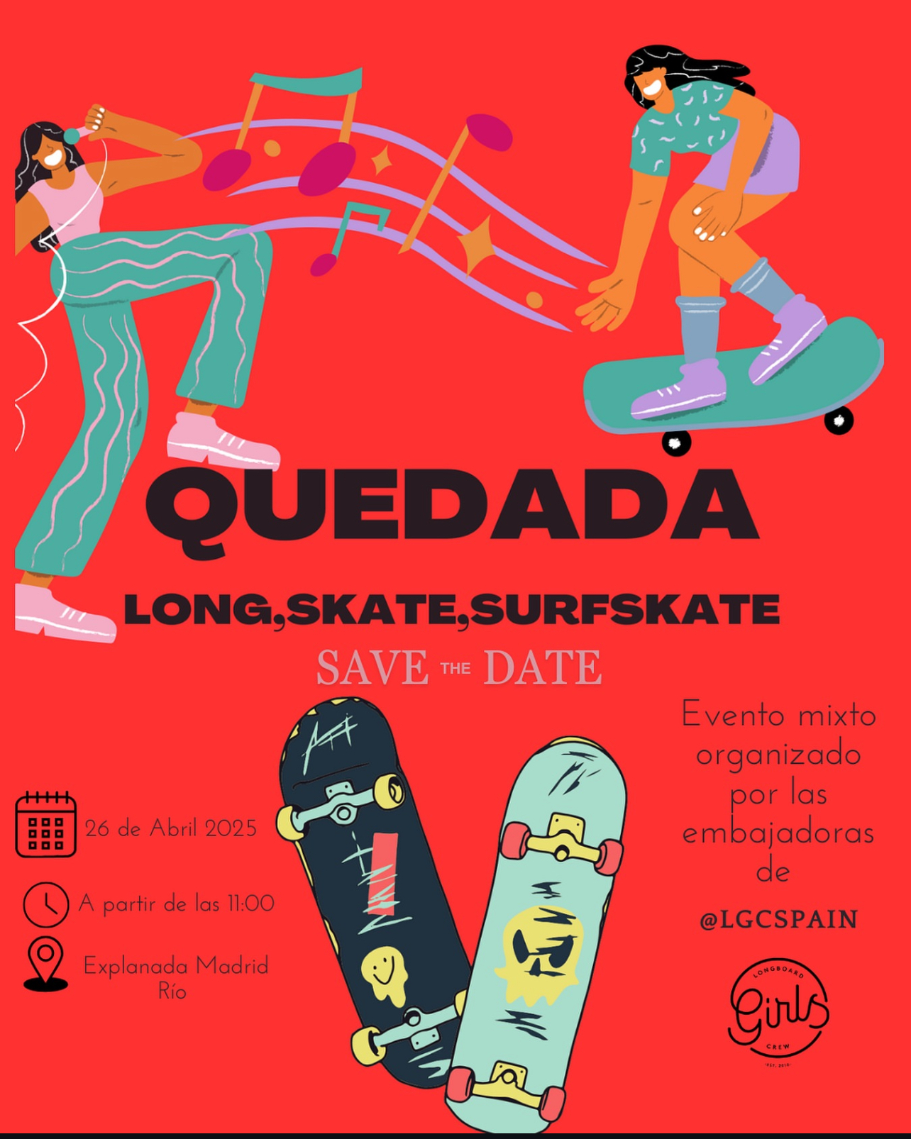 quedada longboard madrid