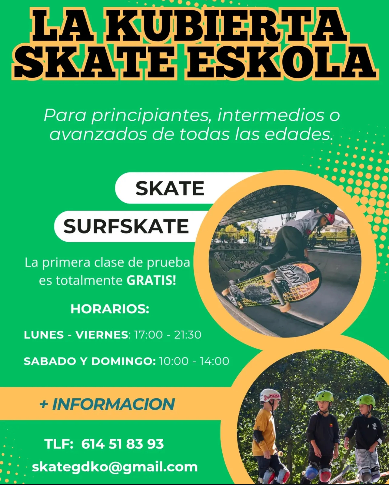 la kubierta skate eskola
