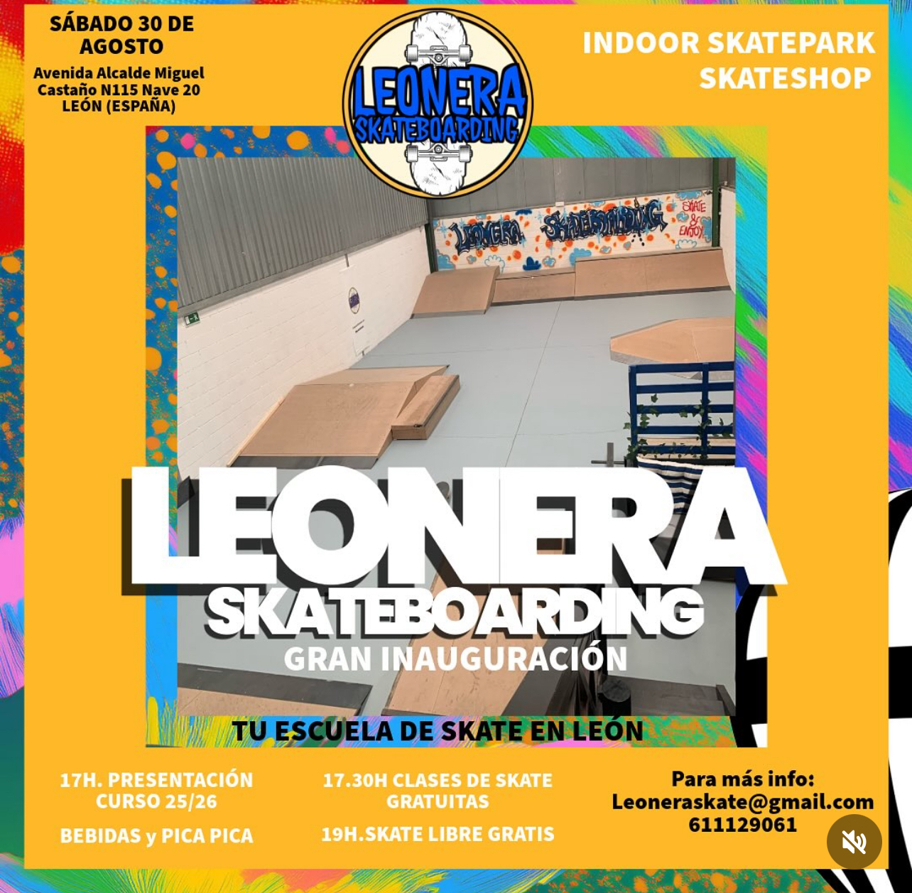 leonera skateboarding inauguracion