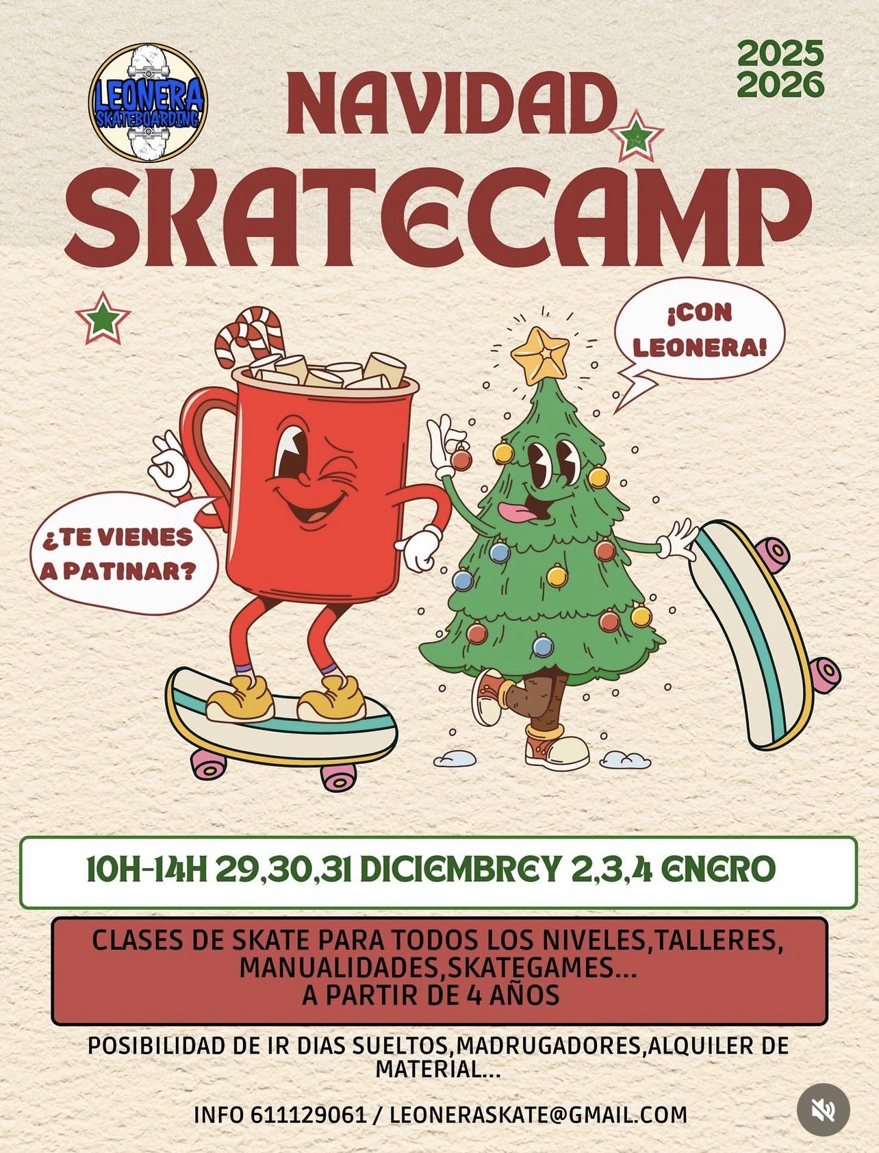 leonera skateboarding navidad skatecamp