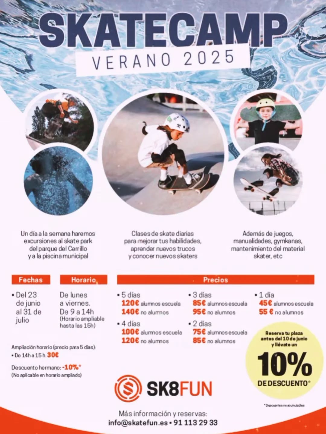 skatecamp verano sk8fun colmenar
