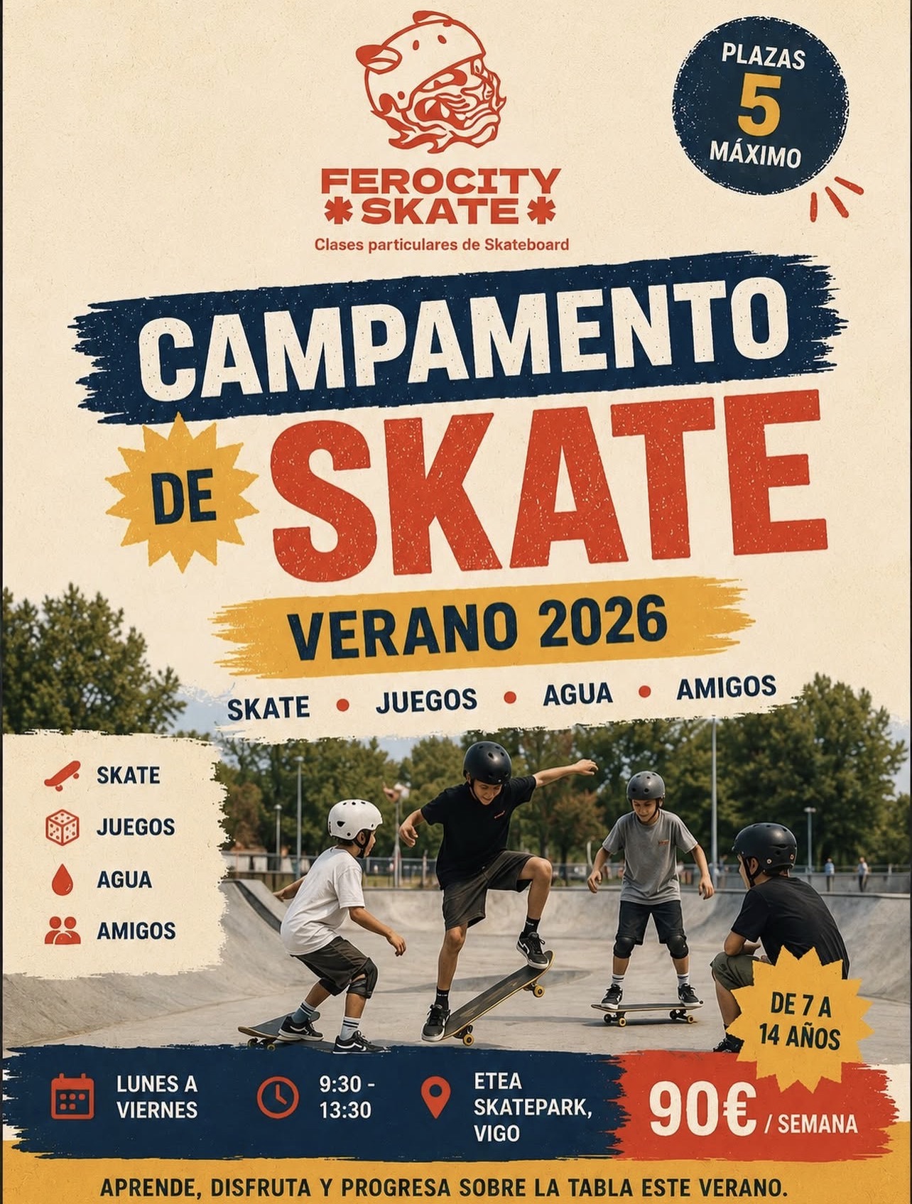 campamento skate vigo