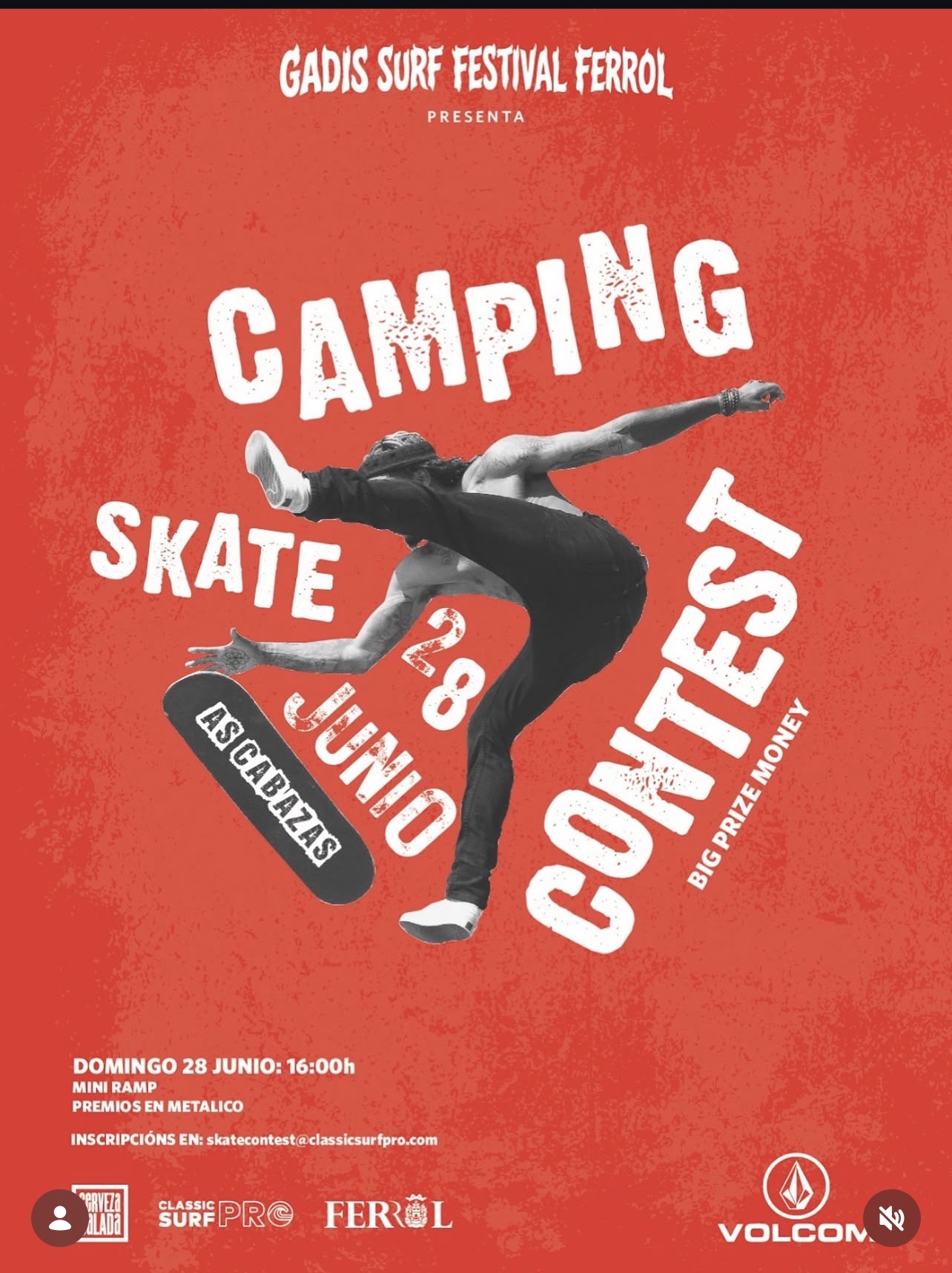 camping skate contest as cabazas