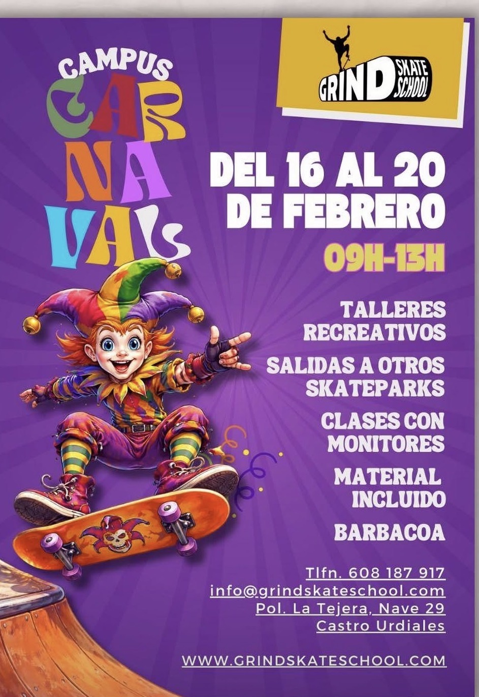 campus carnaval grind skate school
