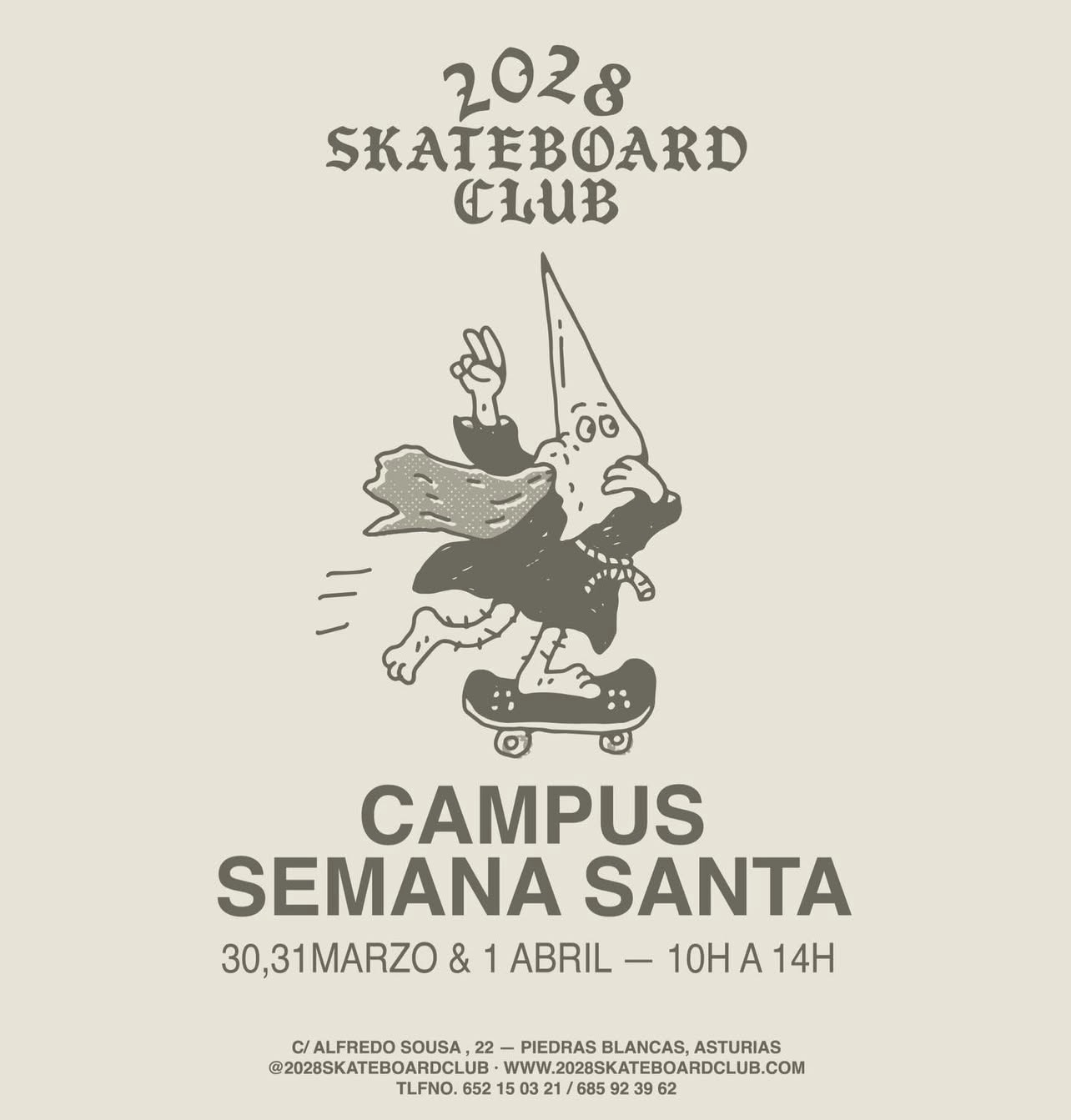 campus semana santa 2028 skateboard club