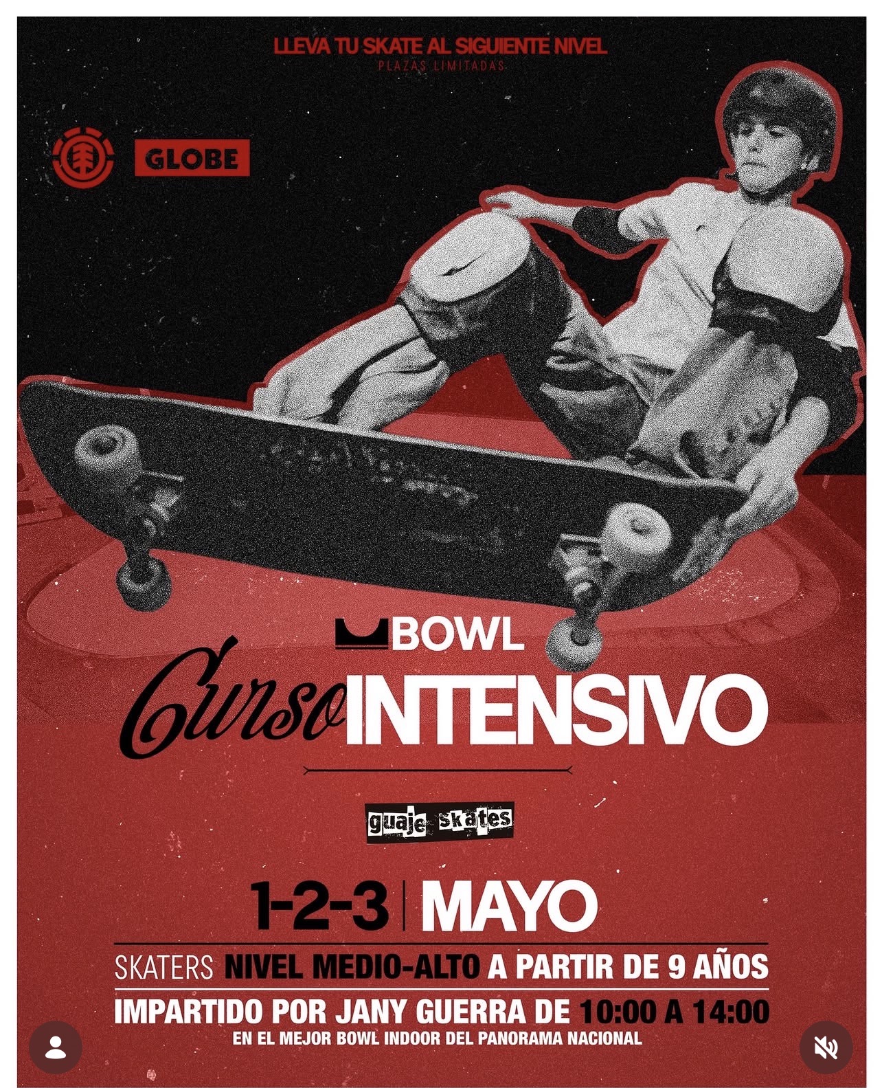 curso bowl guaje skates mayo