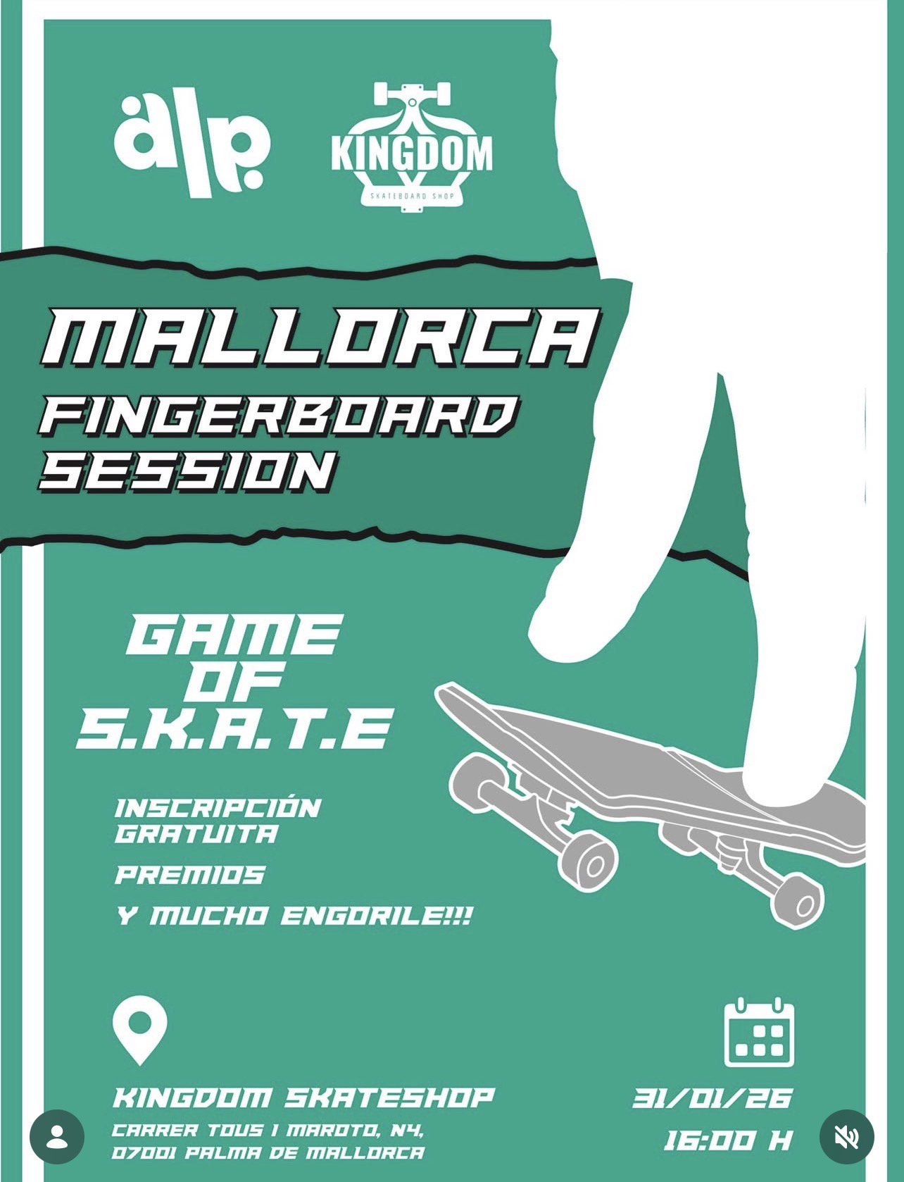 fingerboard session mallorca