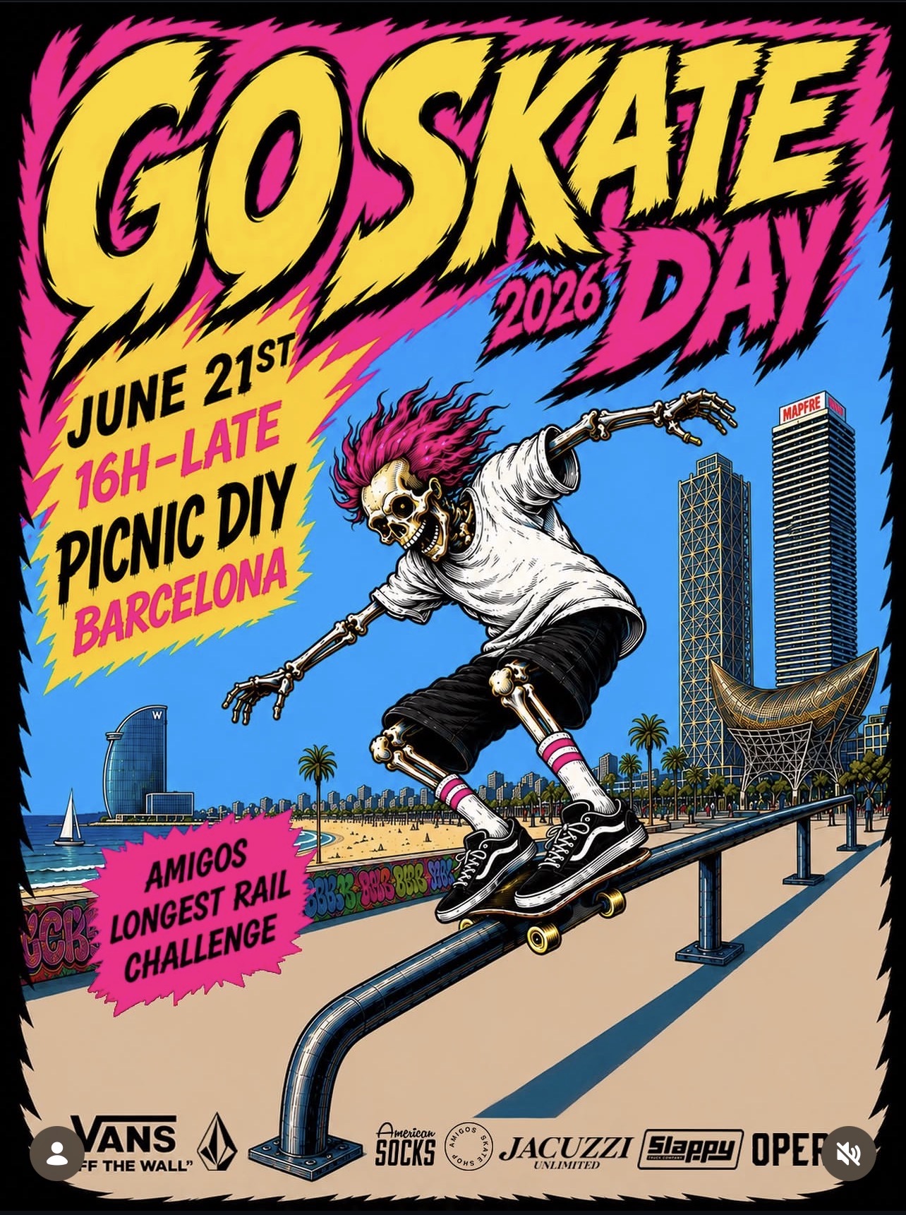 go skateboarding day picnic diy