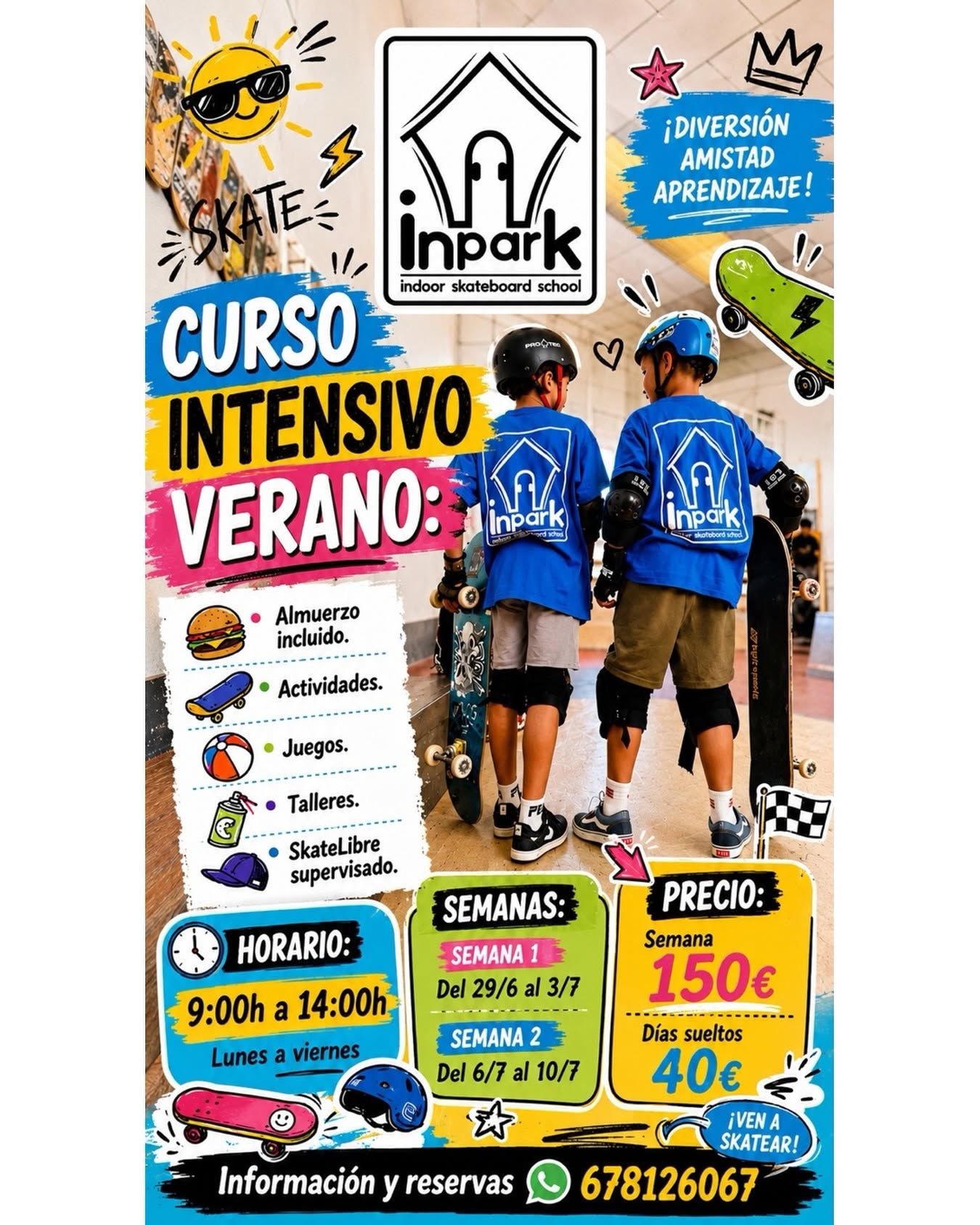curso intensivo verano inpark valdemoro