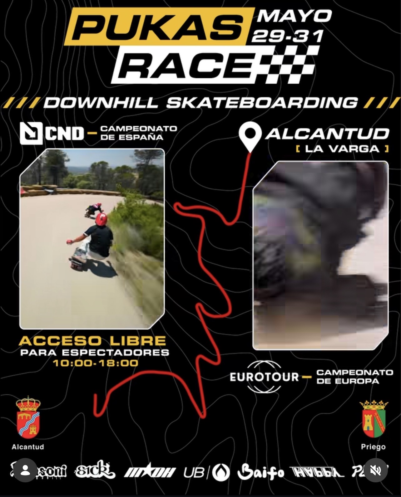 pukas race downhill skateboarding