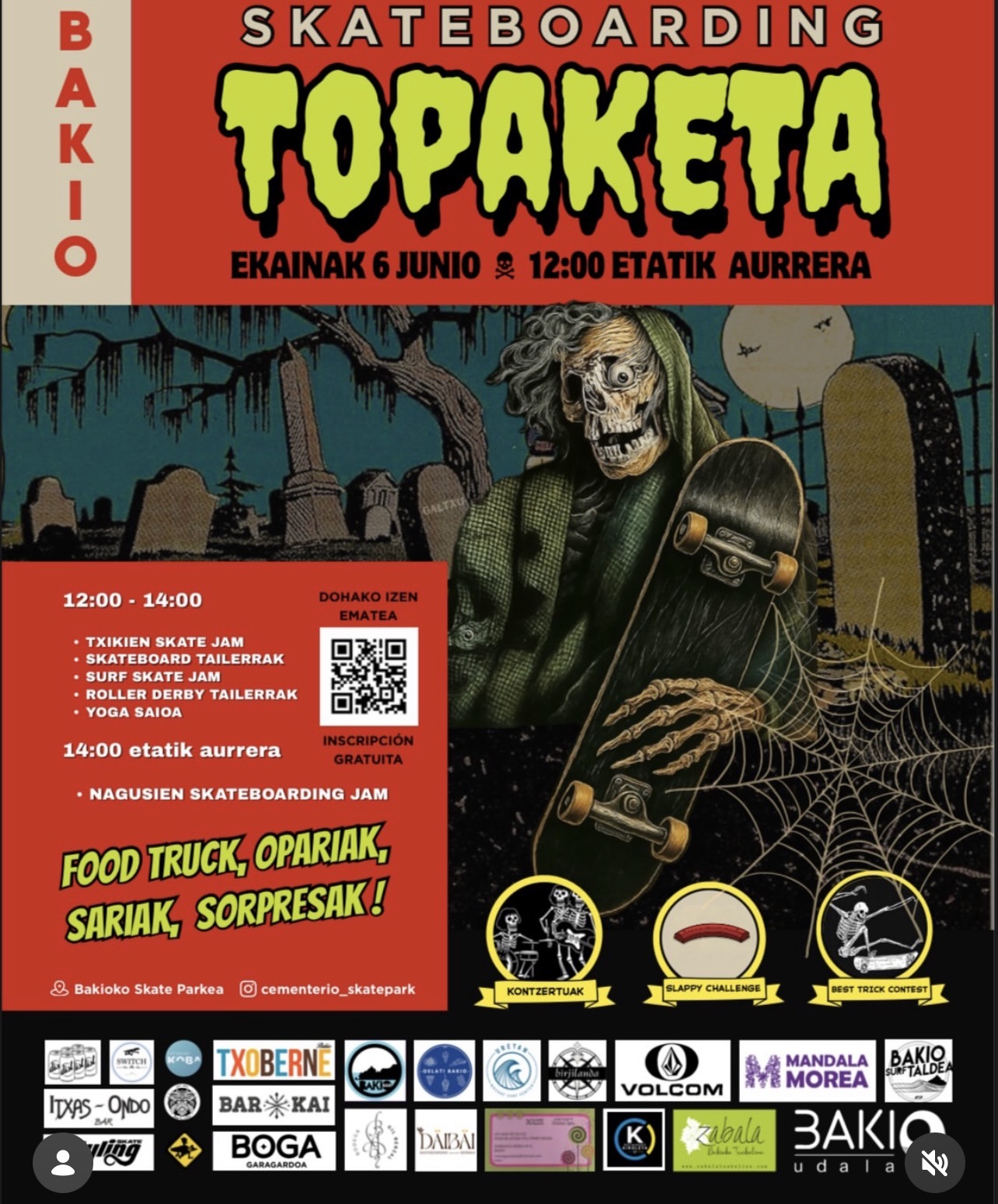 campeonato skate bakio